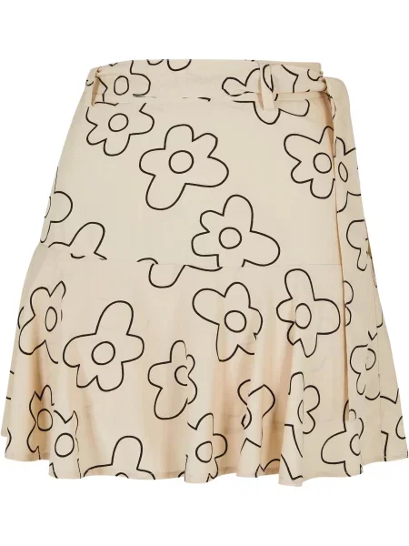 Mini fusta mini Urban Classics cu model floral fără armătură negru