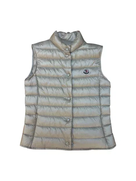 Kompaktowa kamizelka puchowa Moncler beżowa