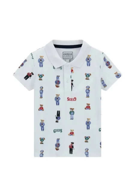 Поло тениска Guess бяло