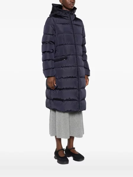 Palton Moncler cu glugă albastru