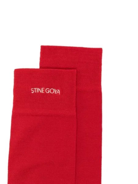 Șosete Stine Goya cu broderie roșu