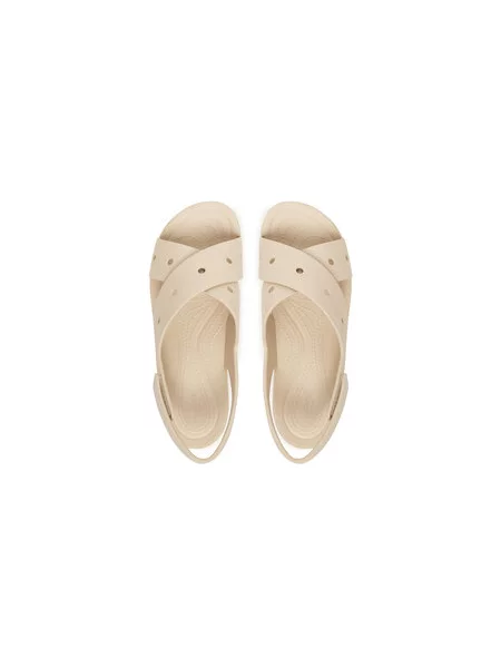 Sandály Crocs Brooklyn 4U Cross Strap Sandal béžová