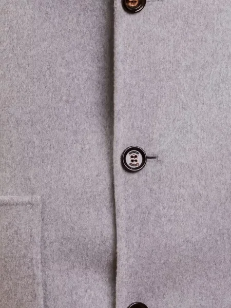 Palton Kiton din cașmir gri