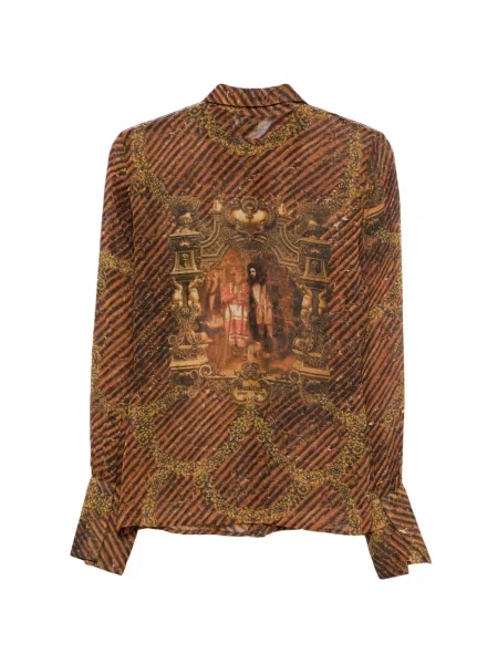 Průsvitná košile Jean Paul Gaultier Pre-owned hnědá
