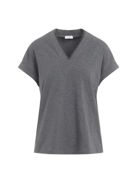 Koszulka Brunello Cucinelli szara