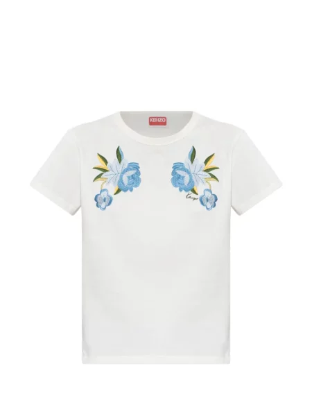 Tricou Kenzo cu model floral alb