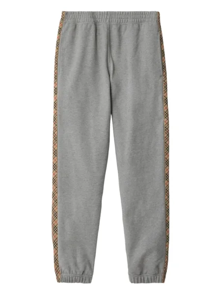 Pantaloni Burberry în carouri gri