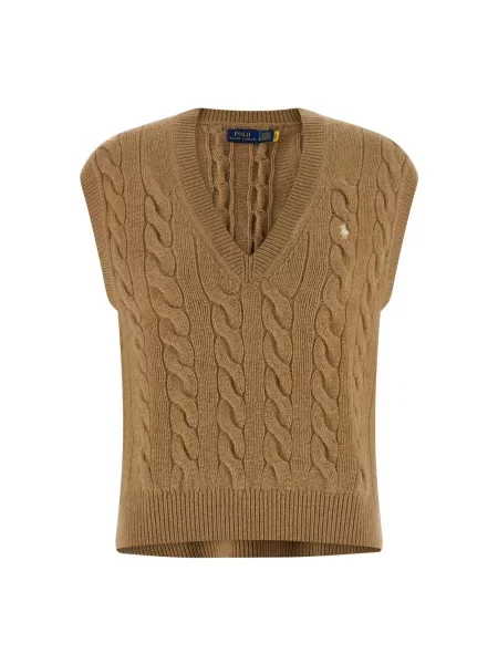 Sweter Polo Ralph Lauren wełniany beżowy