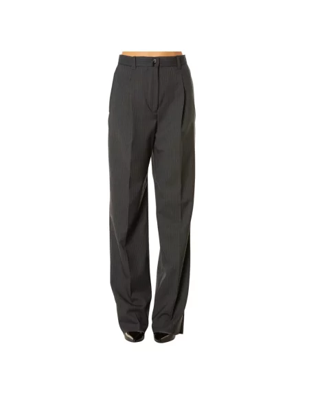 Spodnie Weekend Max Mara wełniane szare