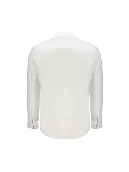 Koszula Calvin Klein z logo z długim rękawem biała