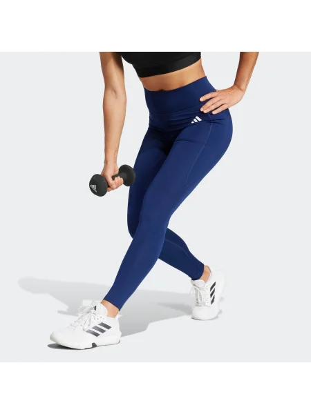 ADIDAS PERFORMANCE Pantaloni sport Opt Ess albastru închis / alb negru