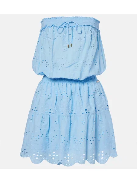 Rochie Melissa Odabash cu broderie albastru