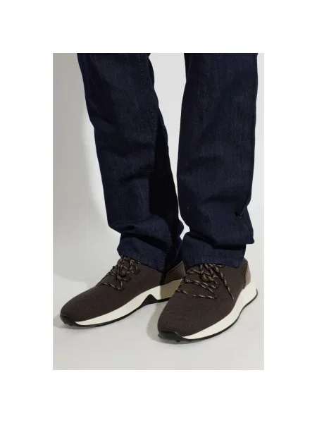 Buty do biegania Tod's skórzane do biegania brązowe