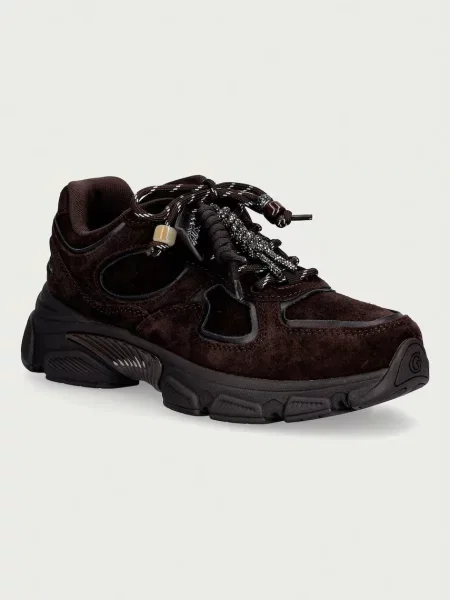 Guess IRRINA sneakers pentru femei din piele întoarsă maro