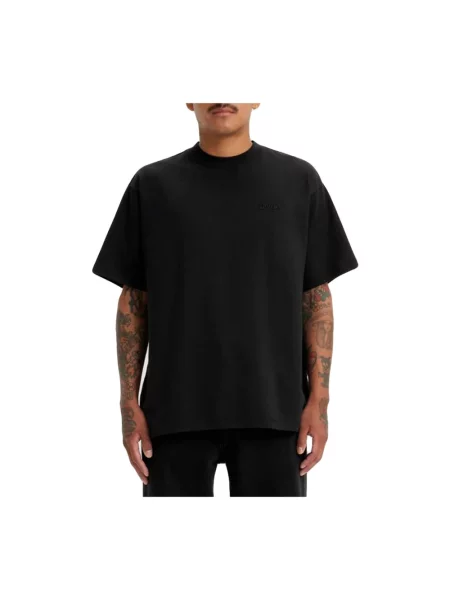 T-shirt z wyhaftowanym logo Levi's czarna
