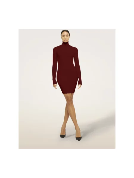 Sukienka Wolford z wełny merino czerwona