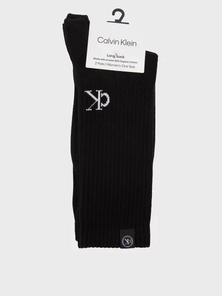 Шкарпетки Calvin Klein з лого чорні