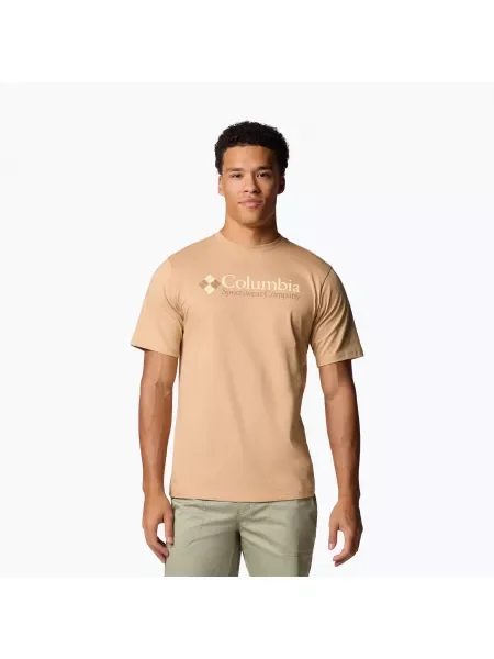 Мъжка тениска Columbia CSC Basic Logo canoe/csc retro ogo бежово