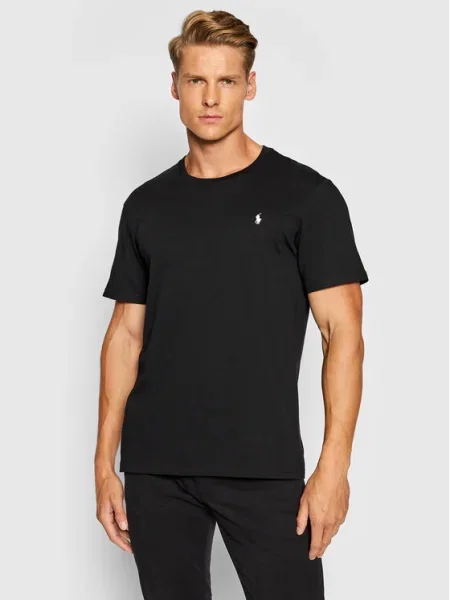 Тениска Polo Ralph Lauren с изчистен дизайн черно