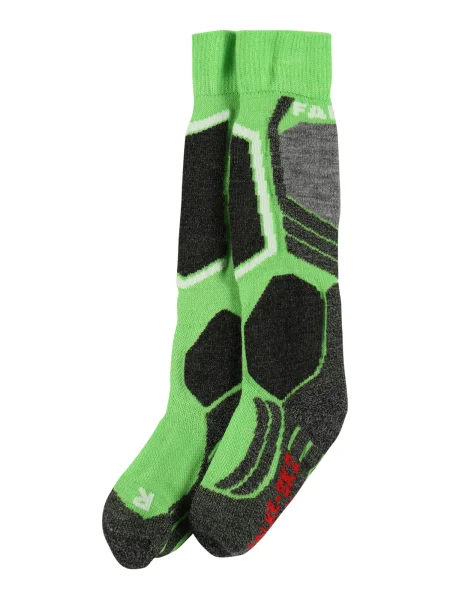 FALKE Șosete sport gri închis / verde deschis / negru alb