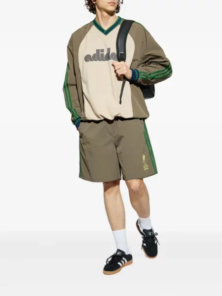 Кожени маратонки Adidas Terrex на райета с принт розово