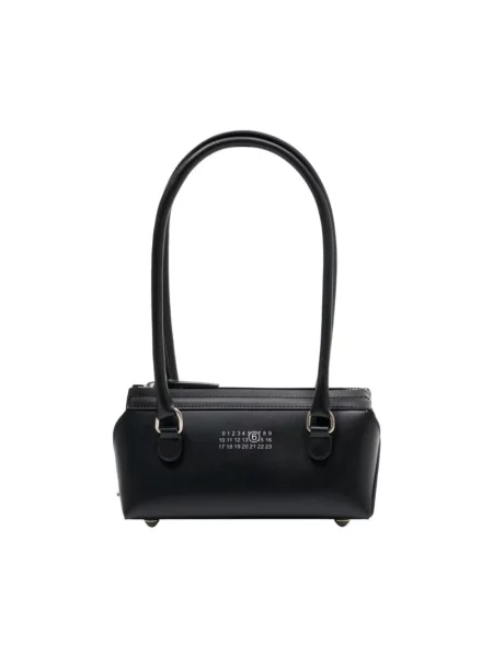 Torebka bagietka Mm6 Maison Margiela skórzana czarna