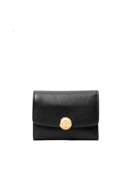 Portfel Tory Burch skórzany czarny