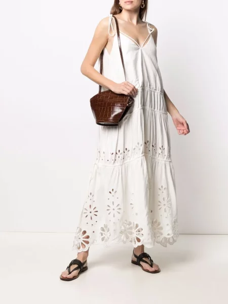 Rochie Simkhai cu broderie alb