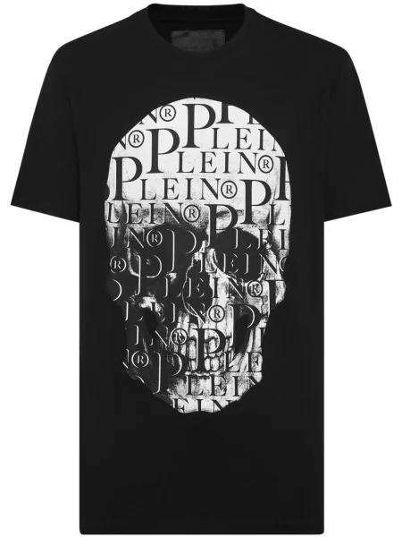 Tricou Philipp Plein cu imagine negru