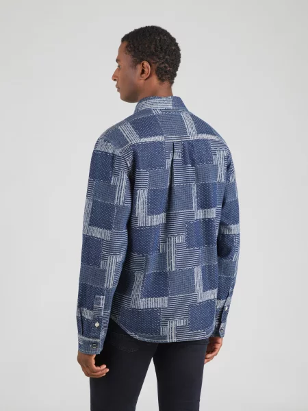 SCOTCH & SODA Prechodná bunda tmavomodrá / šedobiela