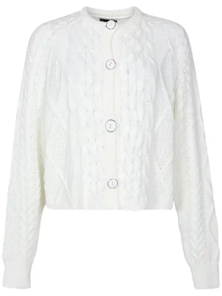 Cardigan Brand Unique de lână alb