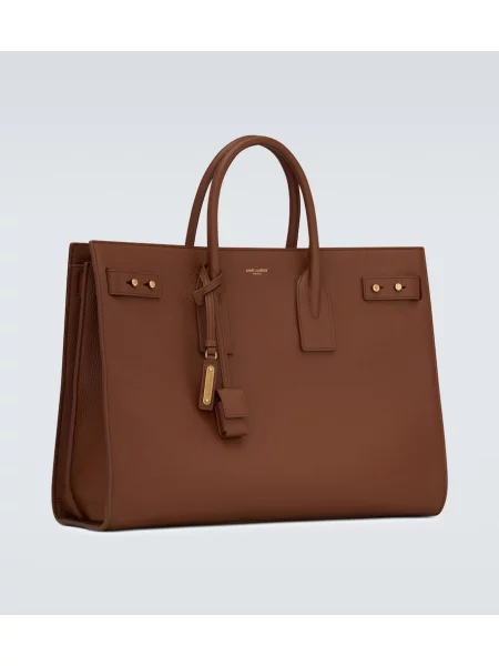 Geantă Saint Laurent din piele maro