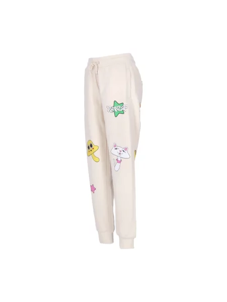 Lekkie spodnie dresowe Ripndip beżowe