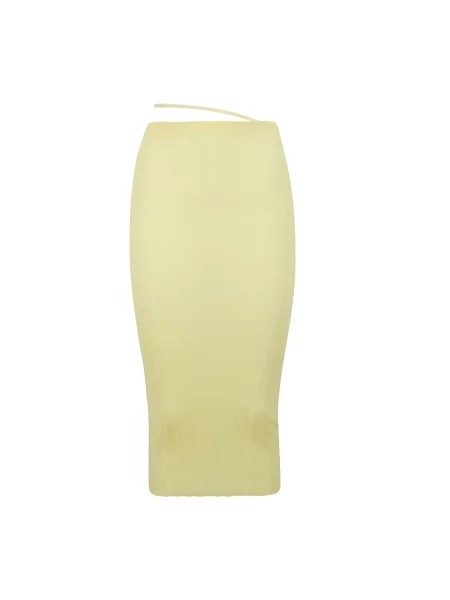 Spódnica midi Jacquemus żółta