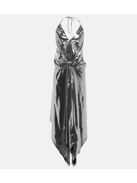 Sukienka midi Alexandre Vauthier do kolan z dekoltem halter garniturowa