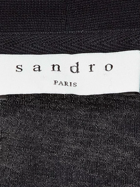 Μπλούζα Sandro με κέντημα μαύρο