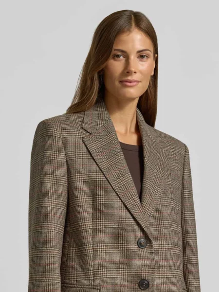 Długi żakiet o kroju regular fit z czystej żywej wełny model TALCA' Max Mara Studio