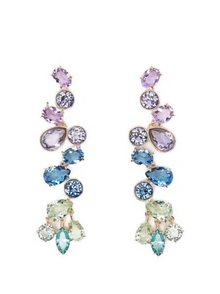 Cercei Swarovski auriu
