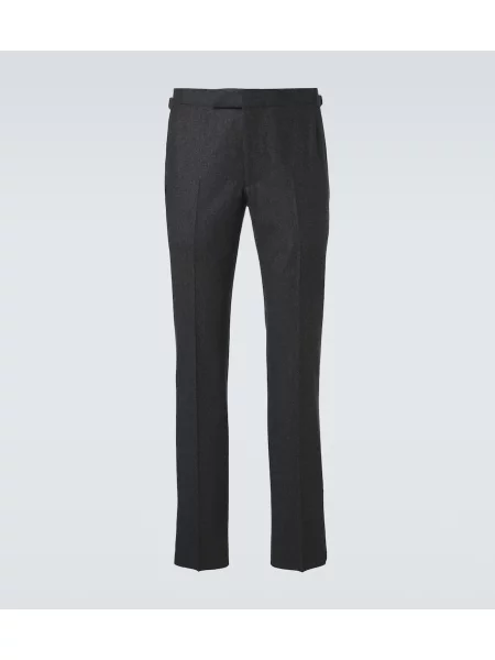 Pantaloni Thom Sweeney de lână gri