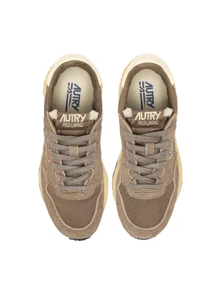 Sneakersy Autry brązowe