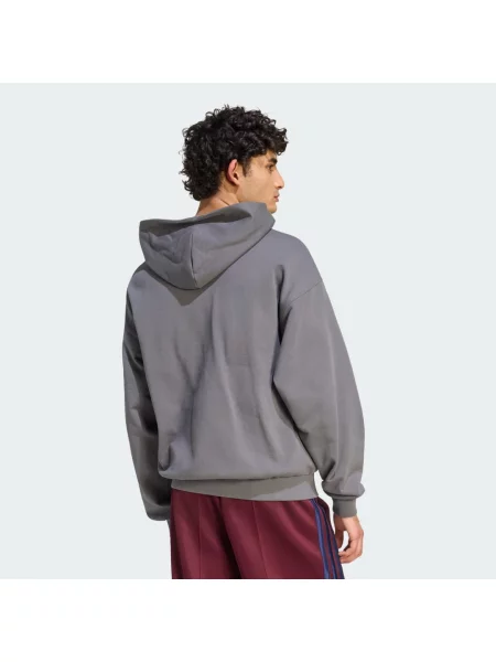 MIKINA ADIDAS KIT SMALL LOGO FULL-ZIP šedá