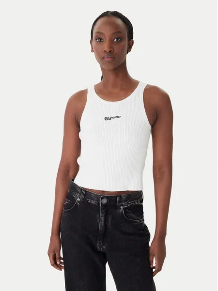 Felső Karl Lagerfeld Jeans fehér