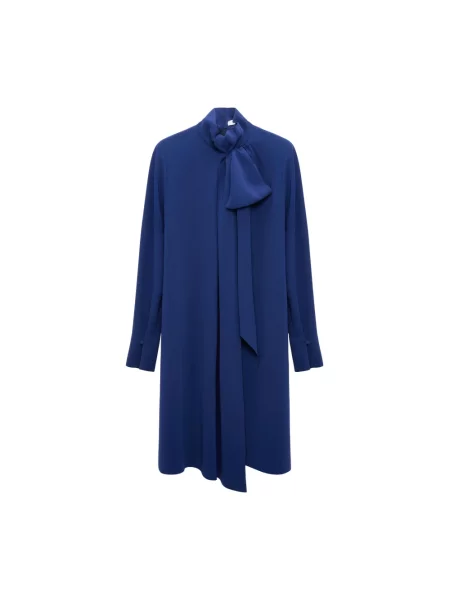 Dorothee Schumacher Sukienka Koktajlowa Statement Drape Z Kokardą blau niebieska