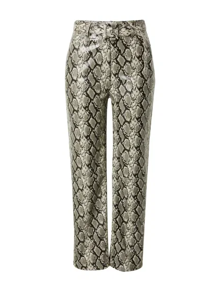 EDITED Pantaloni Tanisha gri fumuriu negru