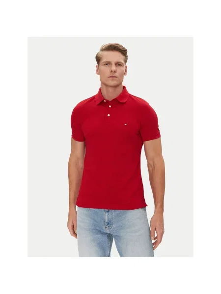 Tommy Hilfiger Pólóing Slim Fit piros