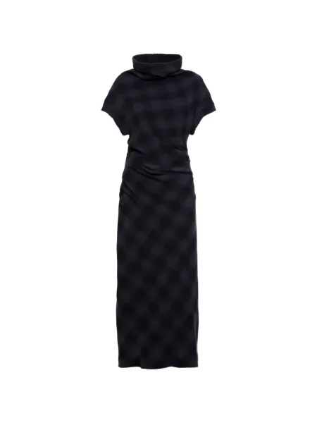 Rochie midi Tela drapată gri