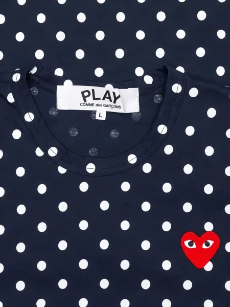 Dugo majica Comme Des Garçons Play na točke plava