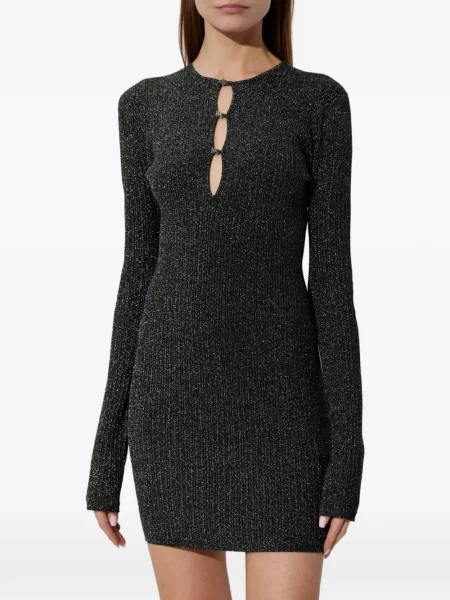 Rochie maxi Amiri lungă de costum negru