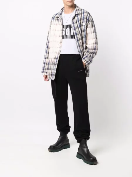 Raštuotas marškinėliai Msgm pilka