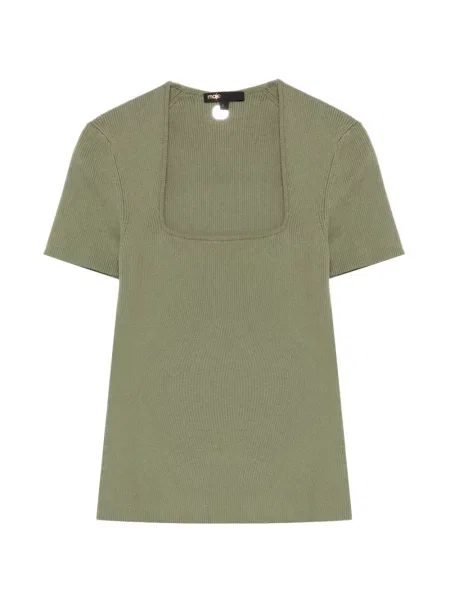 Tricou Maje cu nervuri verde